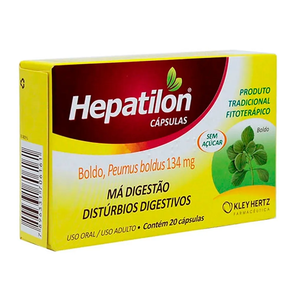 Hepatilon com 20 Cápsulas