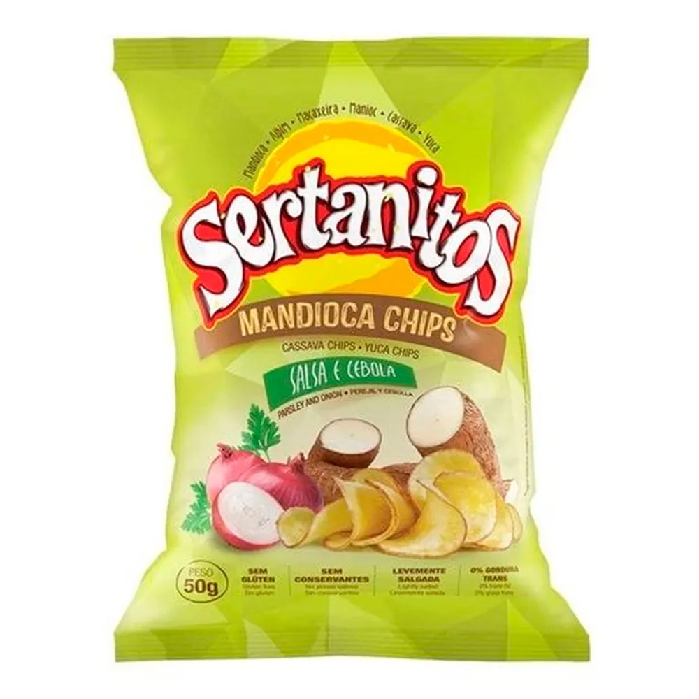 Chips de Mandioca Sertanitos Salsa e Cebola 50g