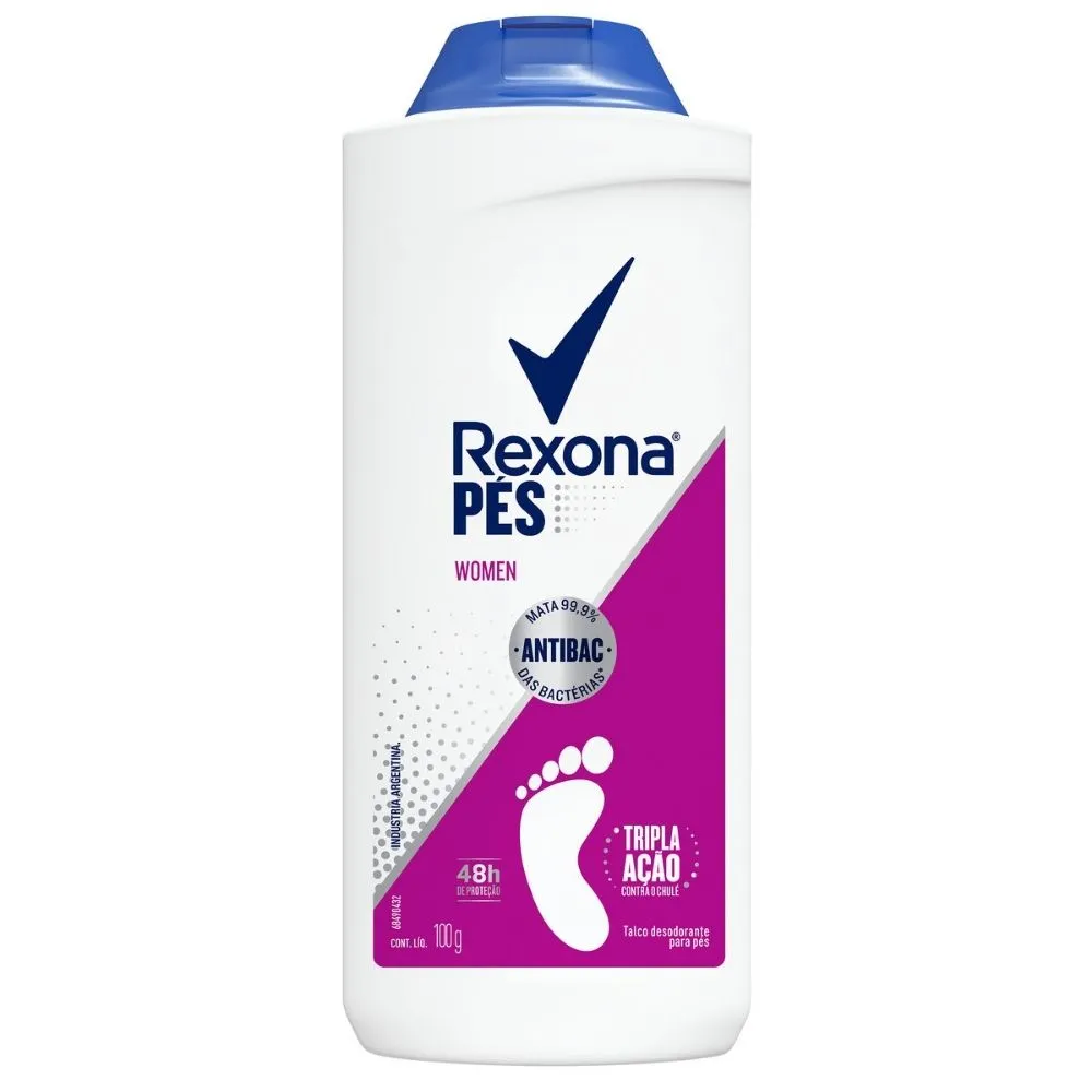 Talco Desodorante para os Pés Rexona Women 100g