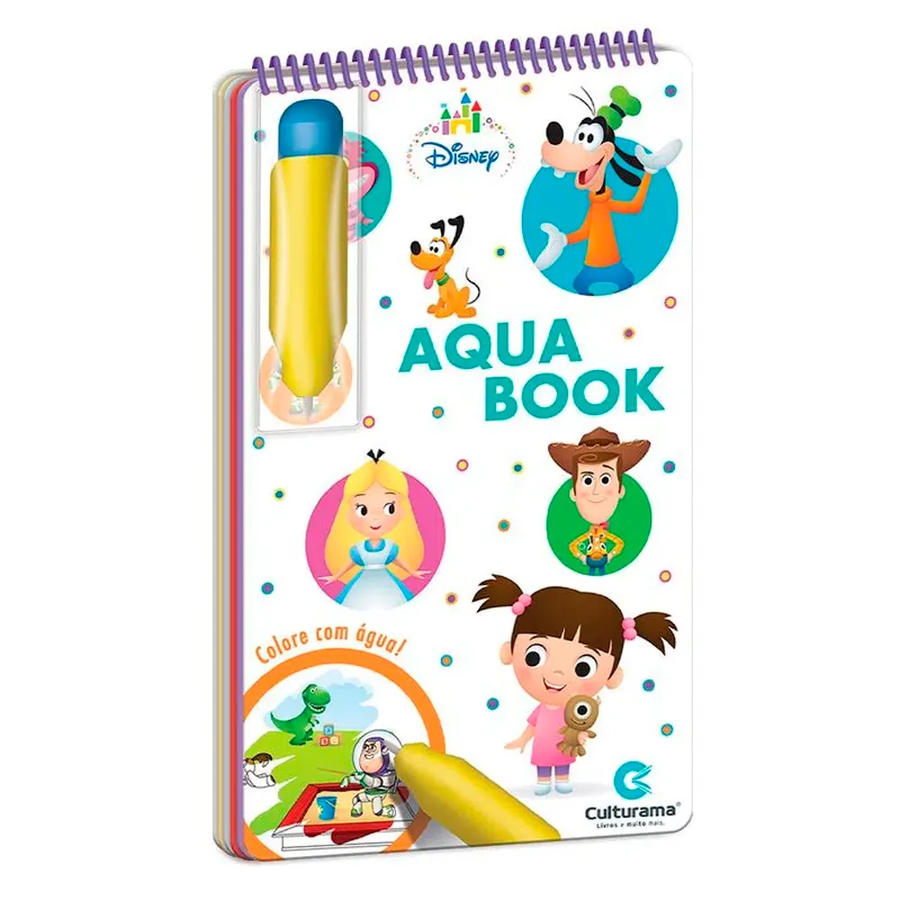Livro de Colorir Aqua Book Disney Baby Culturama
