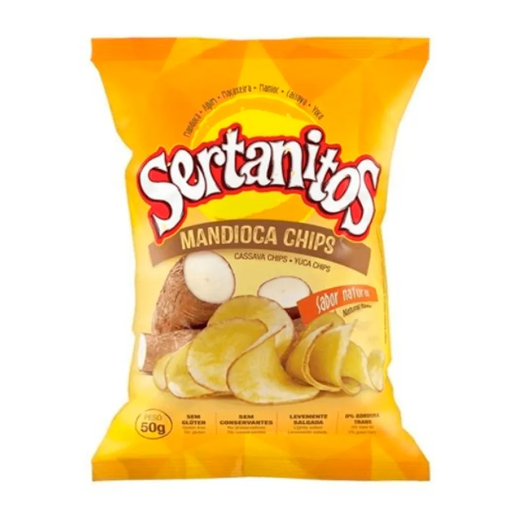 Chips de Mandioca Sertanitos Natural 50g