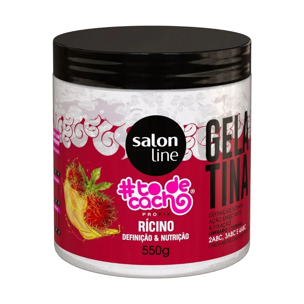 Gelatina Salon Line #todecacho Óleo de Rícino Definição e Nutrição 550g