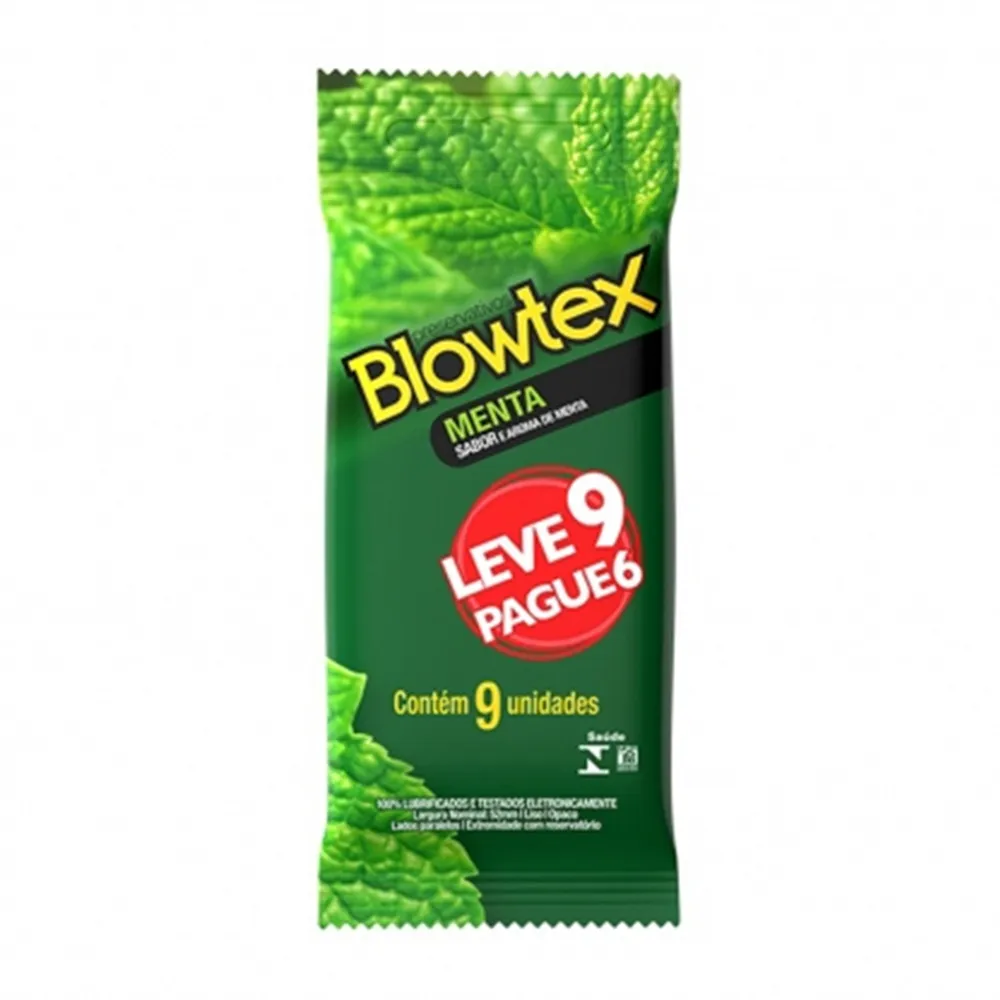 Preservativo Blowtex Sabor Menta 9 Unidades