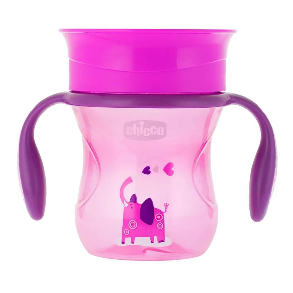 Copo Antivazamento 360° Chicco Perfect Cup 12+ Meses Rosa 200ml