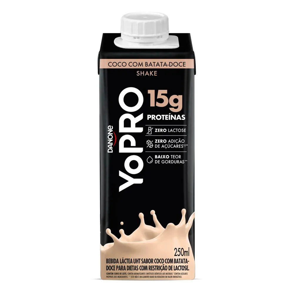 YoPRO Bebida Láctea UHT Coco com Batata-Doce 15g de proteínas 250ml