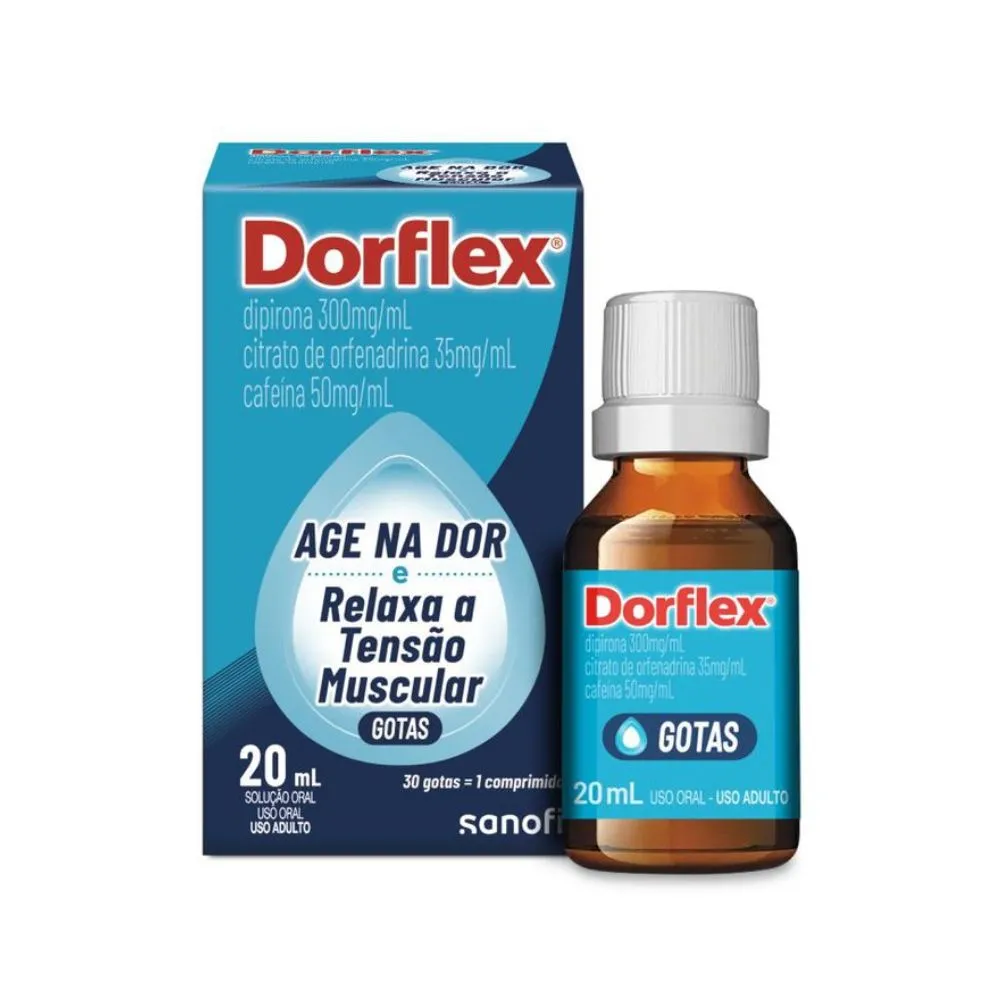 Analgésico e Relaxante Muscular Dorflex Gotas 20ml