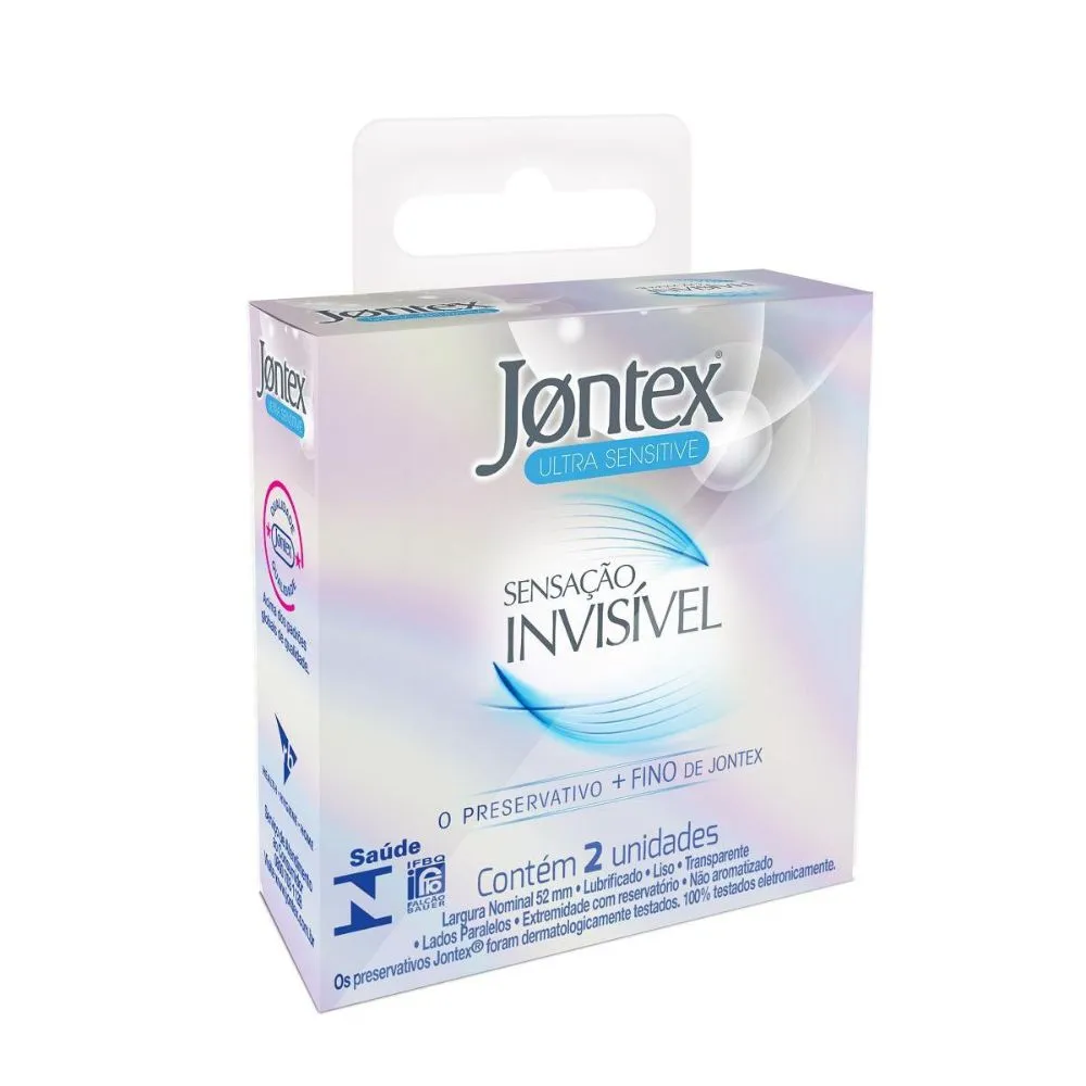 Preservativo Jontex Sensação Invisível 2 Unidades