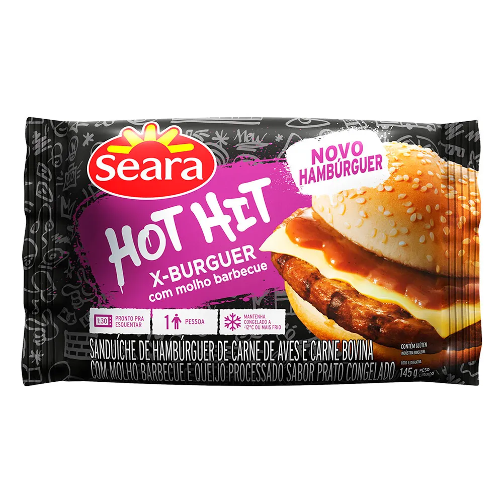 Hot Hit Seara X-Burguer Barbecue 145g