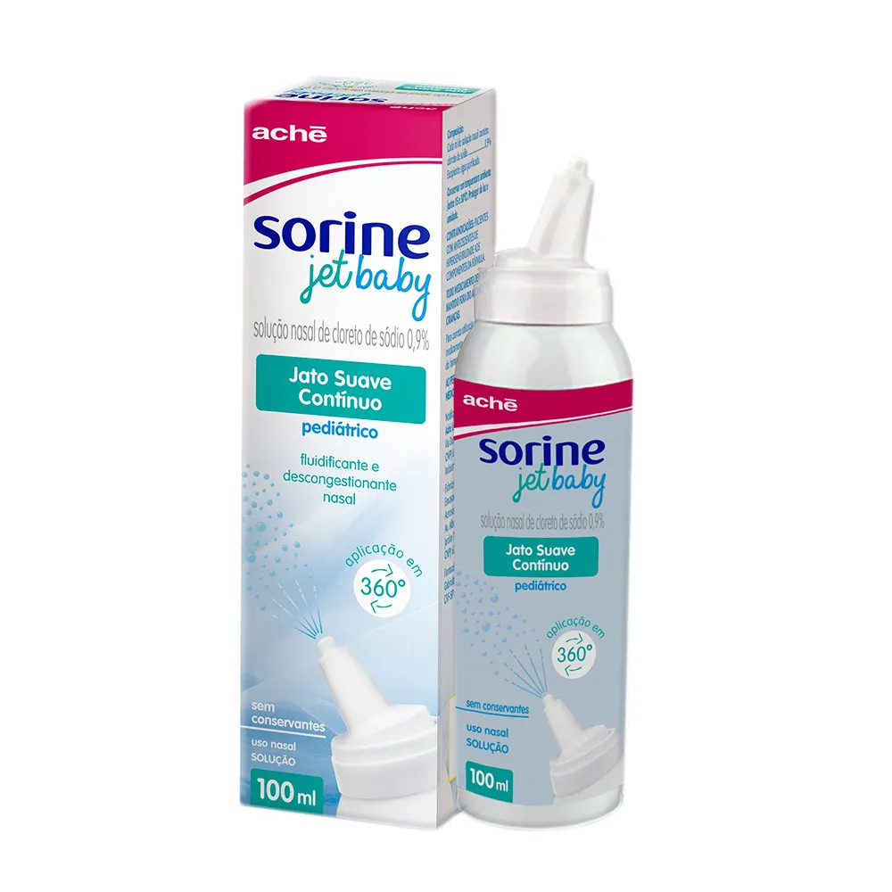 Sorine Jet Baby 0,9% Solução Nasal Spray 100ml