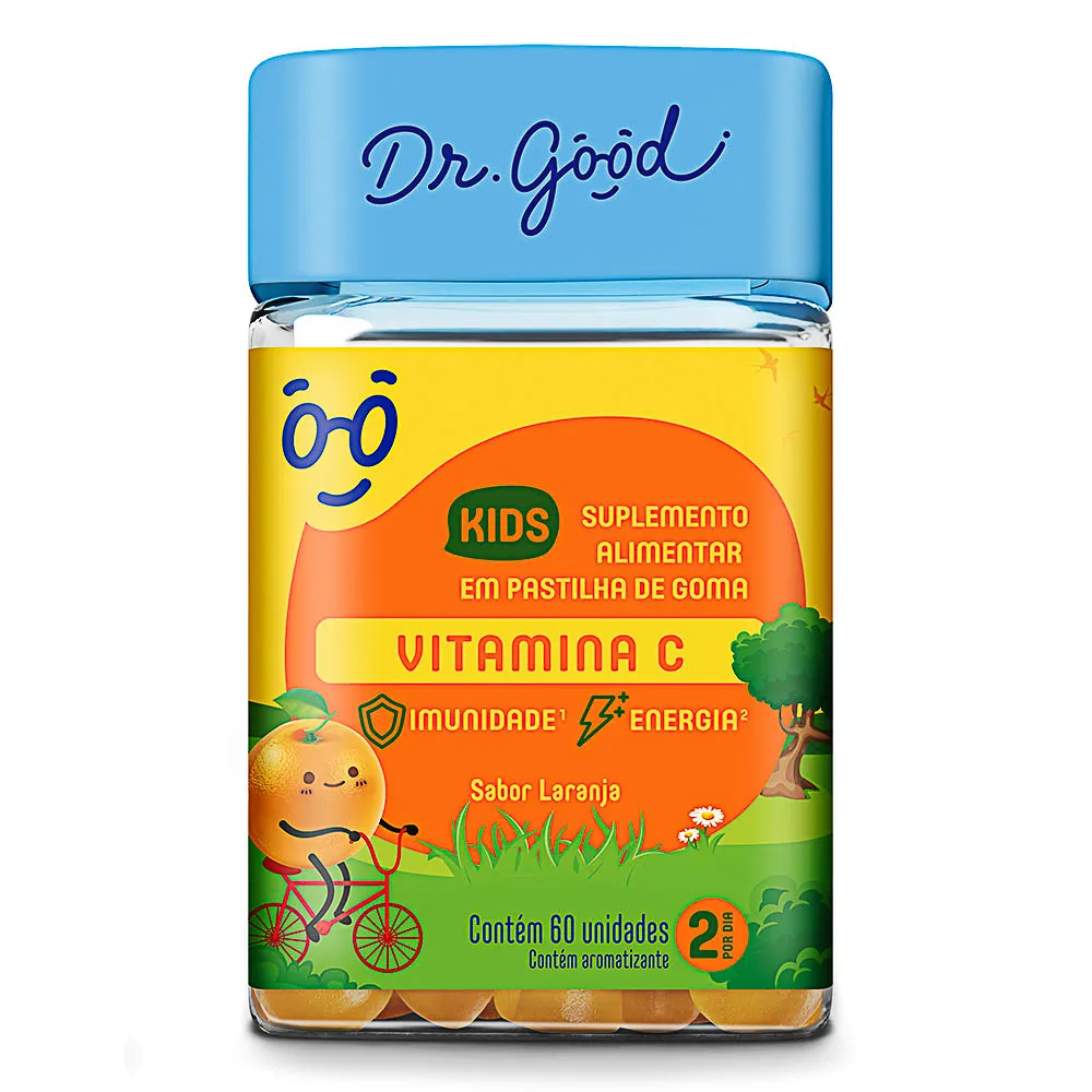 Vitamina C Dr. Good Kids Sabor Laranja 60 Gomas