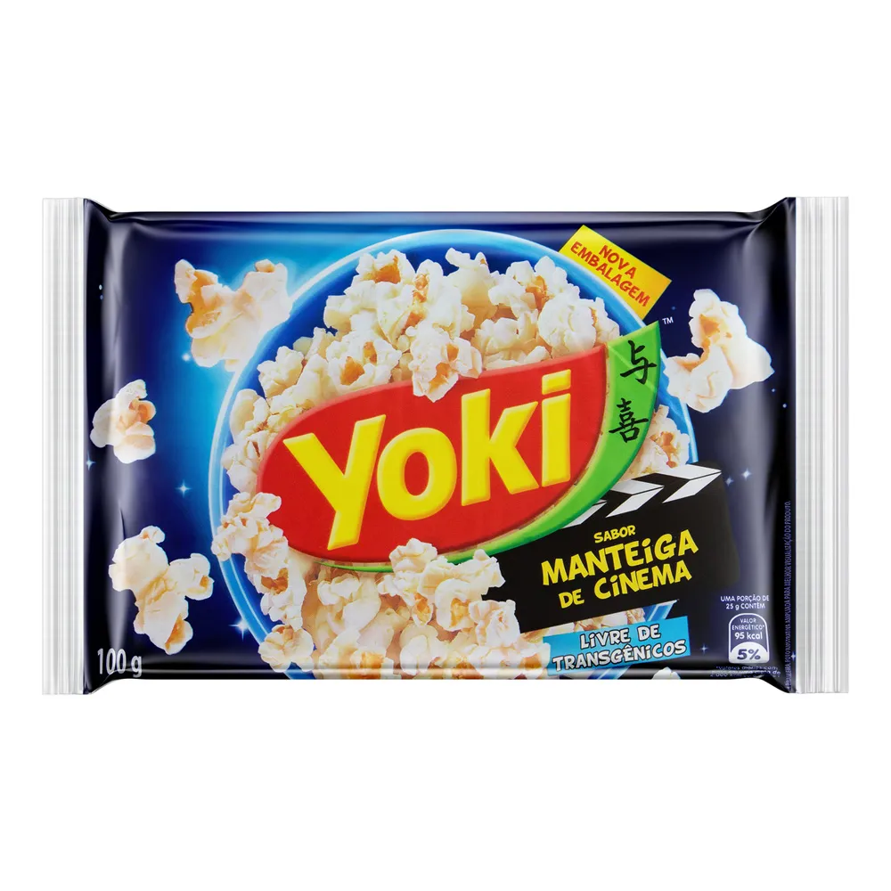 Pipoca para Microondas Yoki Manteiga Cinema 100g