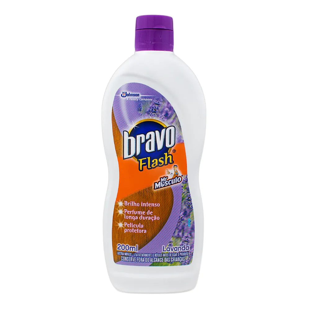 Lustra Moveis Mr Músculo Bravo Flash Lavanda com 200ml