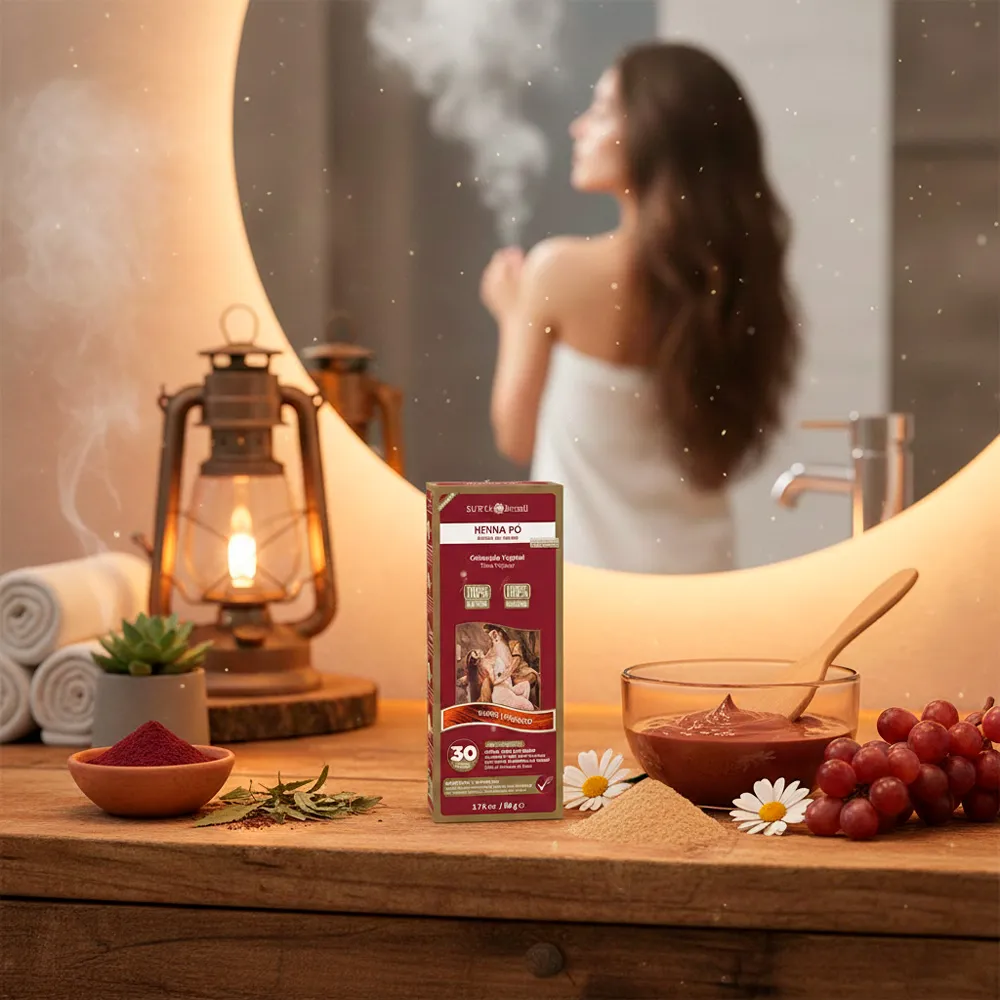 Kit 2 Henna Surya Pó 100% Natural Cor Castanho 50g - Drogaria Araujo