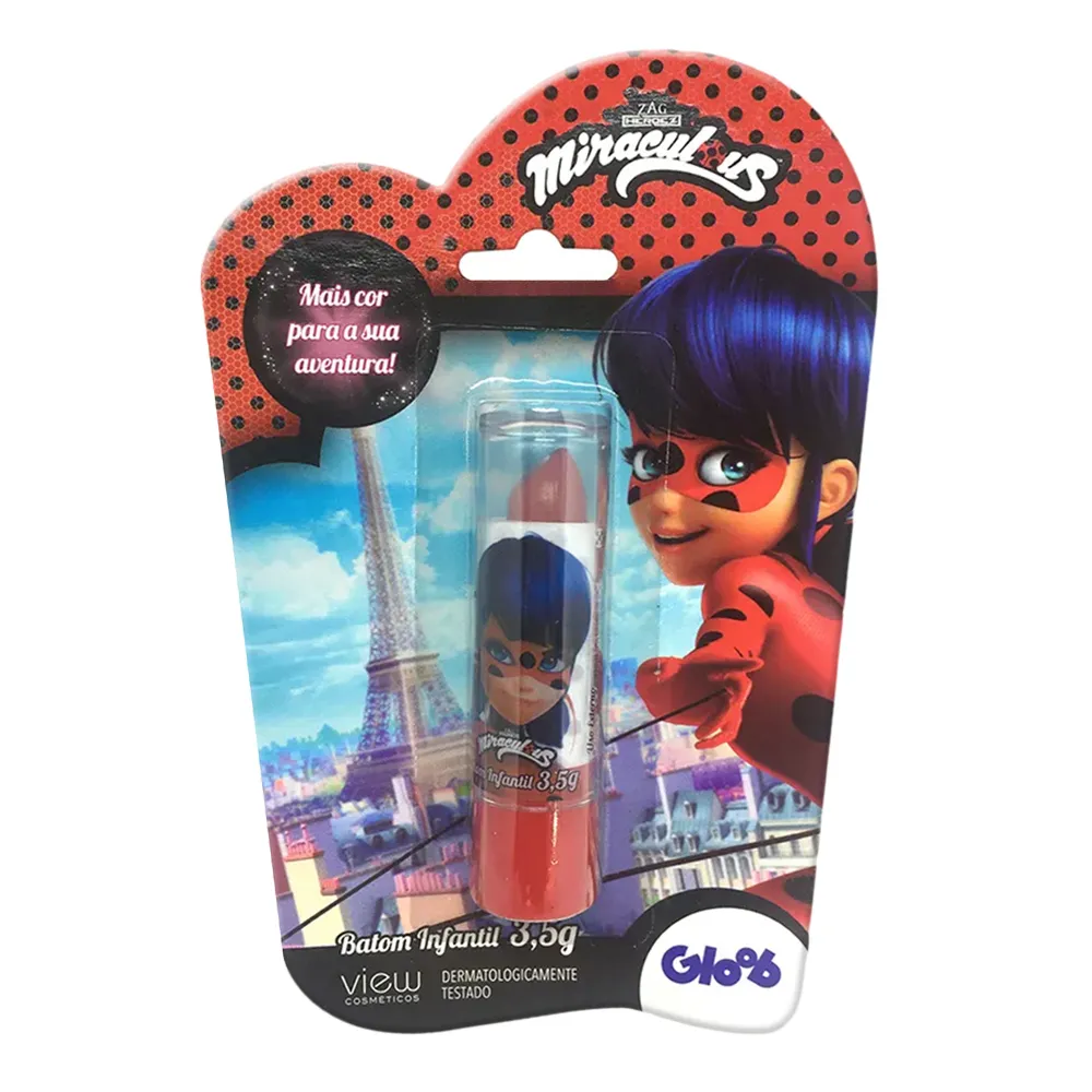 Batom Infantil Miraculous Ladybug 3,5g