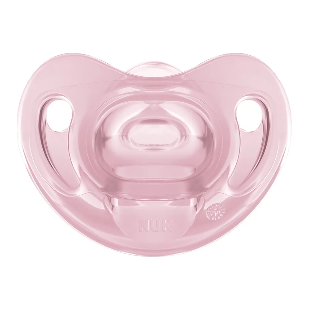 Chupeta NUK Sensitive Soft 100% Silicone Tamanho 2 6+ Meses Girl Cores Sortidas 1 Unidade