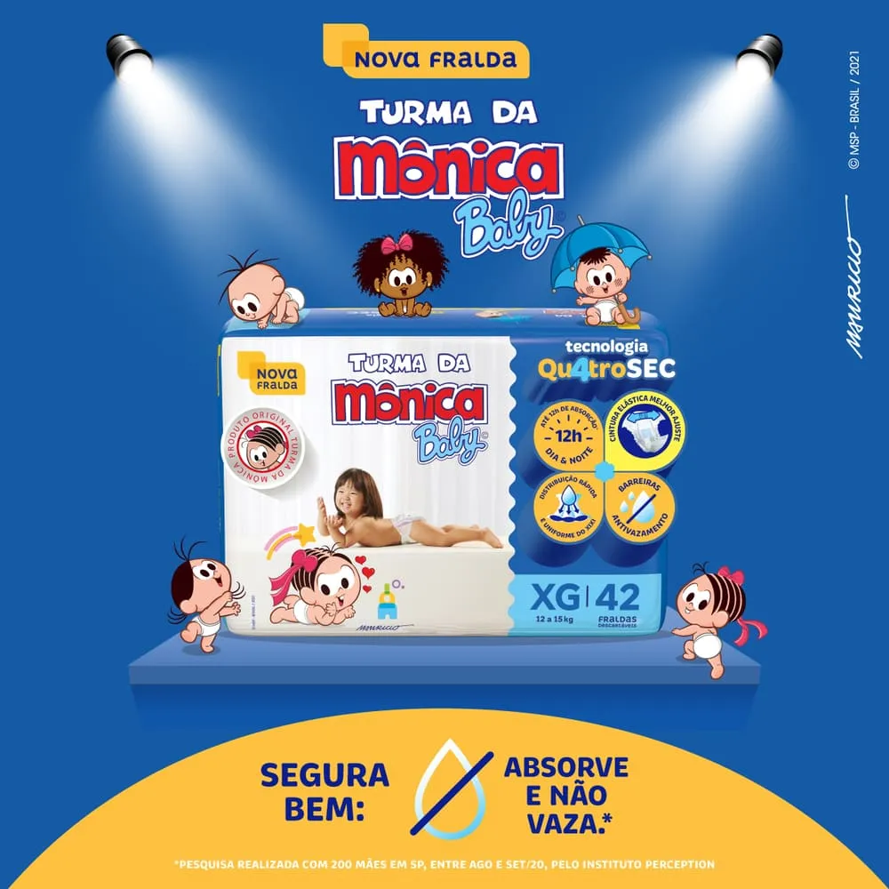 Fralda Infantil Turma da Mônica Baby