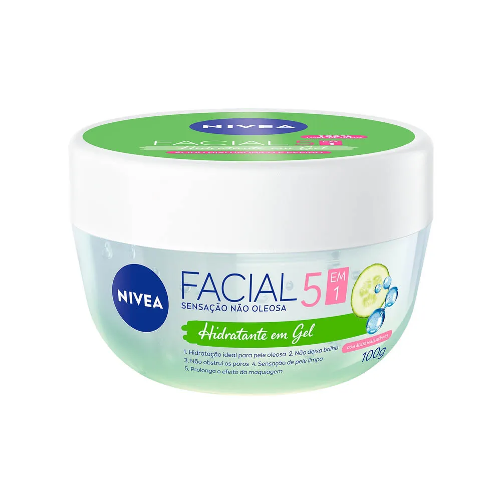 Hidratante Facial em Gel Nivea com Ácido Hialurônico e Pepino 100g