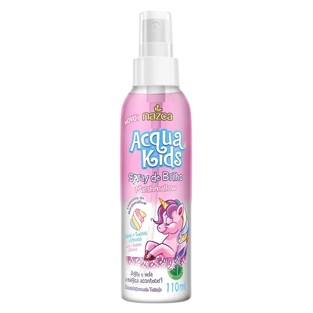 Spray de Brilho Infantil Acqua Kids Marshmallow 110ml