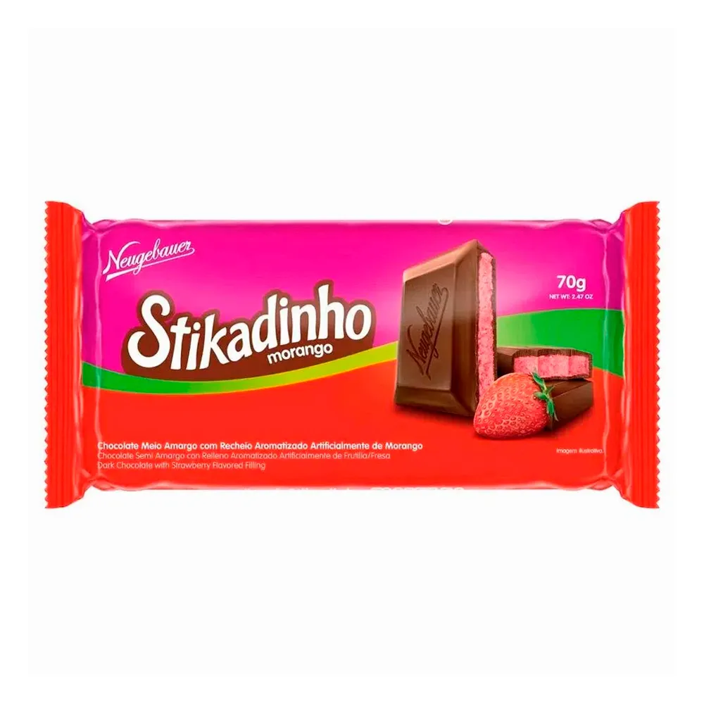 Chocolate Neugebauer Stikadinho Morango 70g