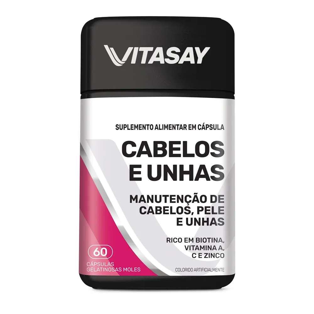 Vitasay Cabelos e Unhas com 60 Cápsulas