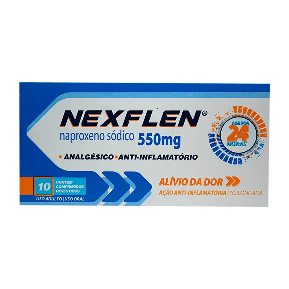 Nexflen 550mg com 10 Comprimidos Revestidos
