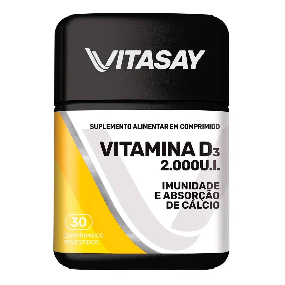 Vitasay Vitamina D3 2000UI com 30 Comprimidos Revestidos
