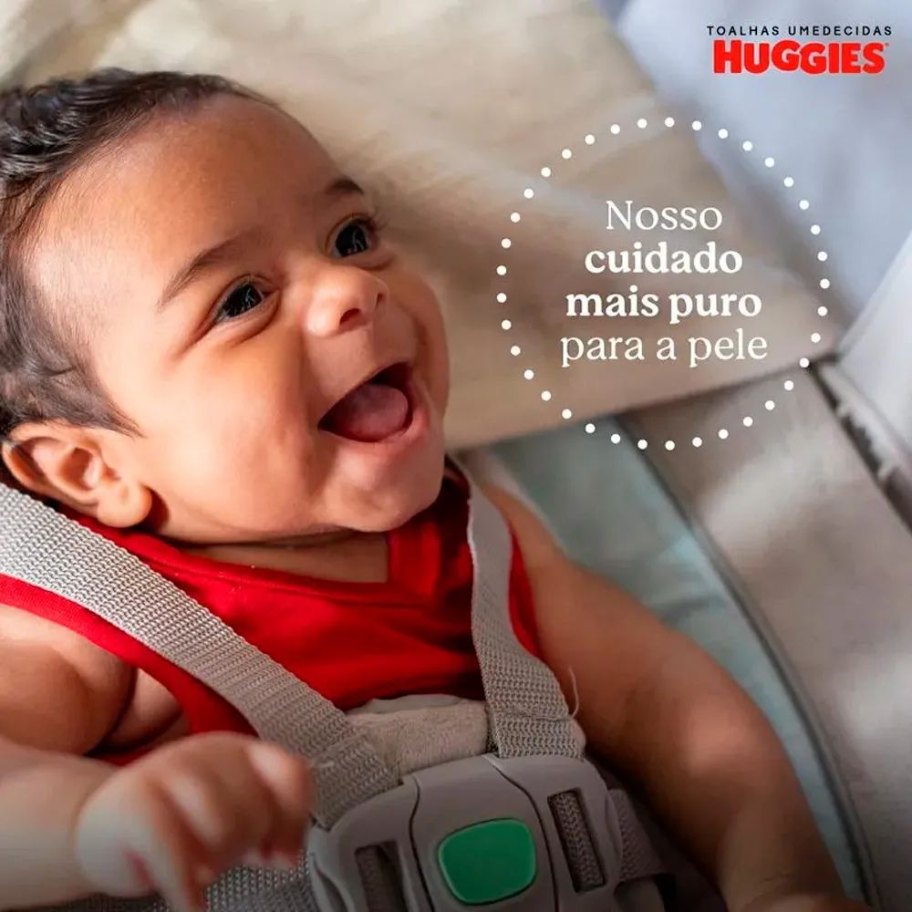 Lenço Umedecido Huggies Recém Nascido Sem Fragrância 192 Unidades