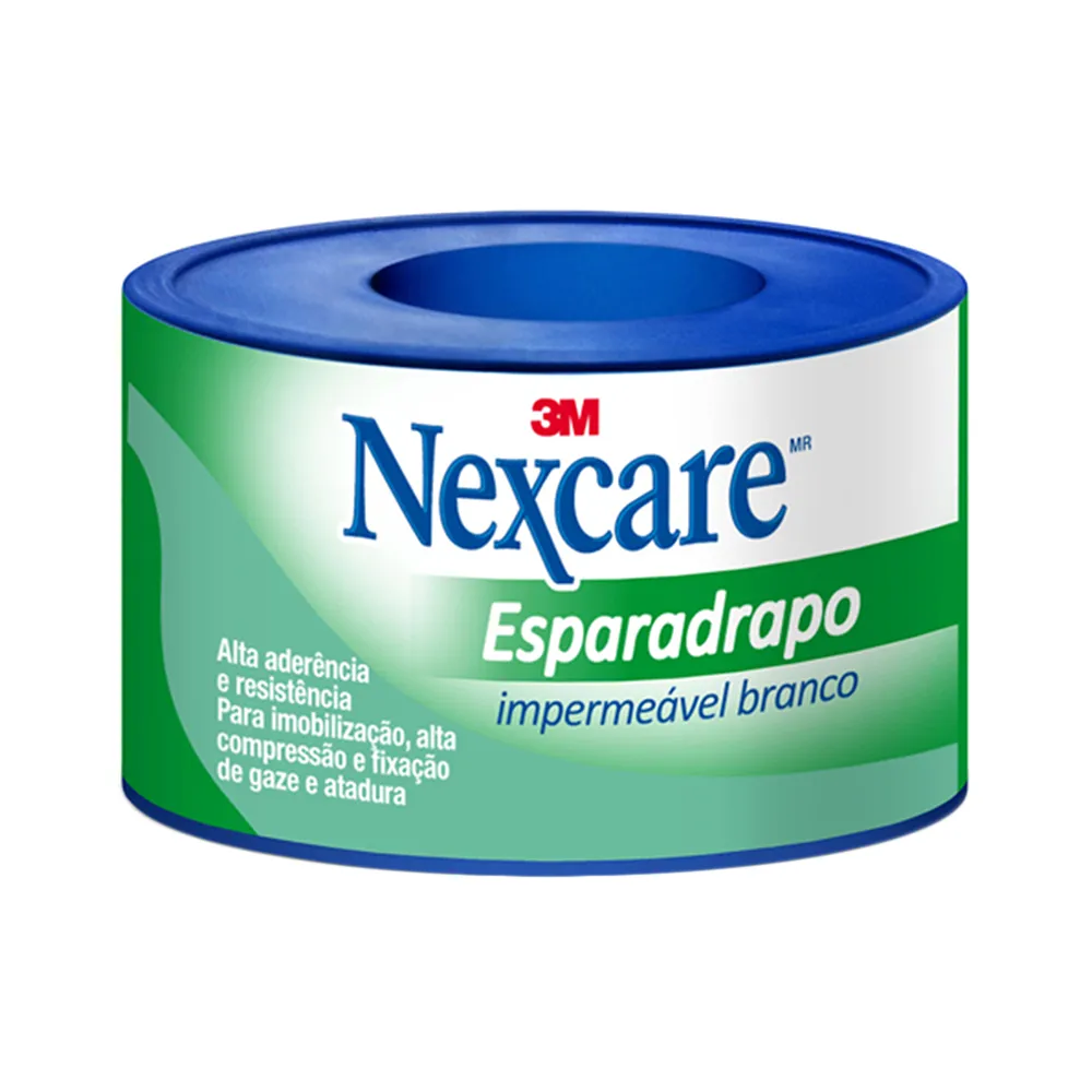 Esparadrapo Impermeável Nexcare Branco 25mm x 3m com 1 Unidade