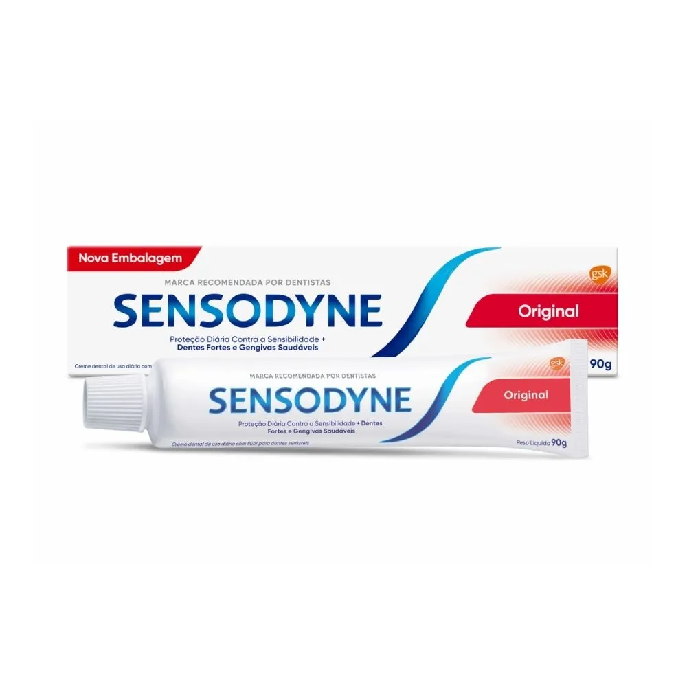 Creme Dental Sensodyne Original para Dentes Sensíveis 90g