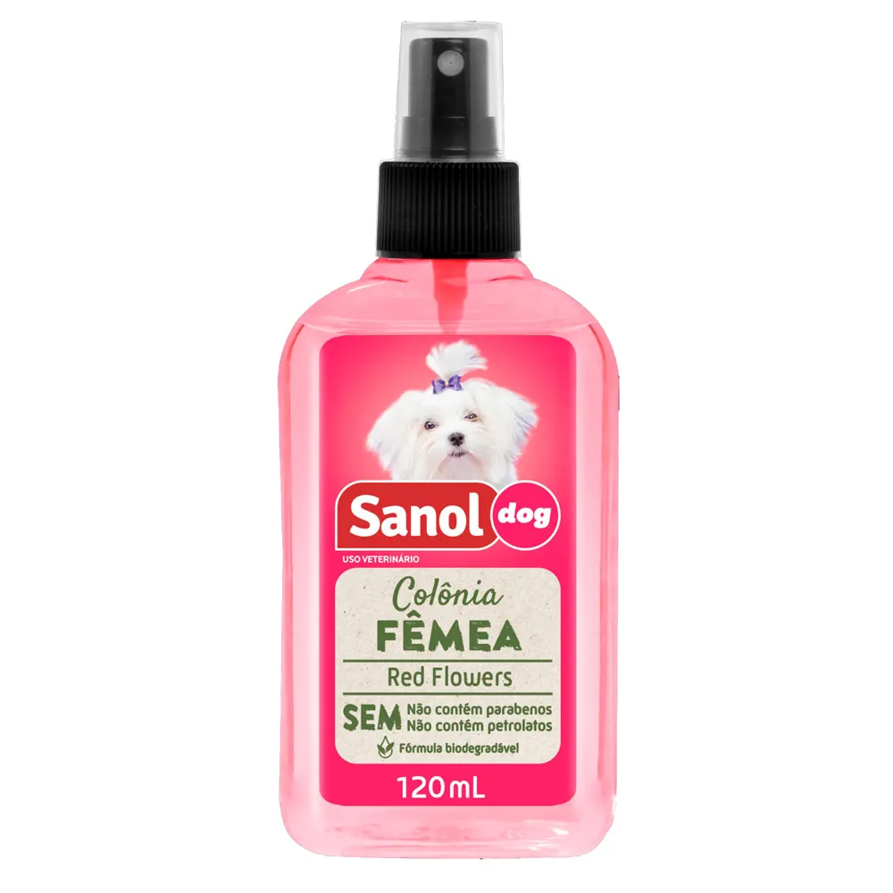 Colônia Veterinária Sanol Dog Fêmea com 120ml