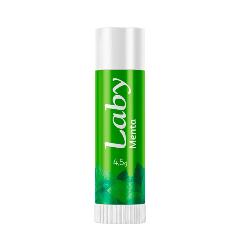 Protetor Solar Labial Laby FPS 15 Stick Sabor Menta com 4,5g