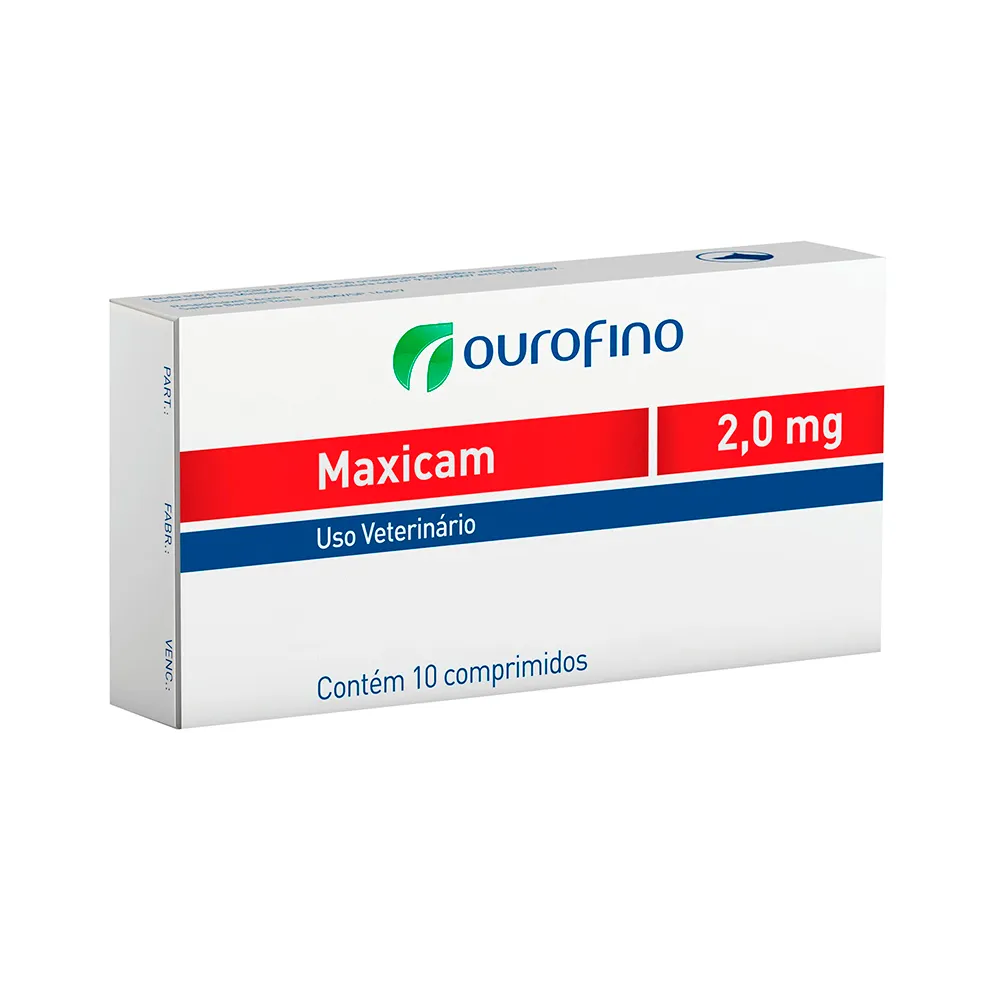 Maxicam 2mg Uso Veterinário com 10 comprimidos