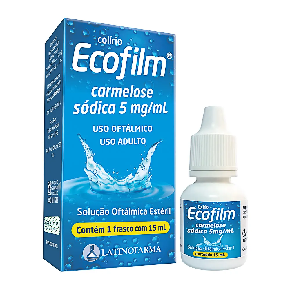 Ecofilm 5mg/ml Solução Oftálmica Estéril 15ml