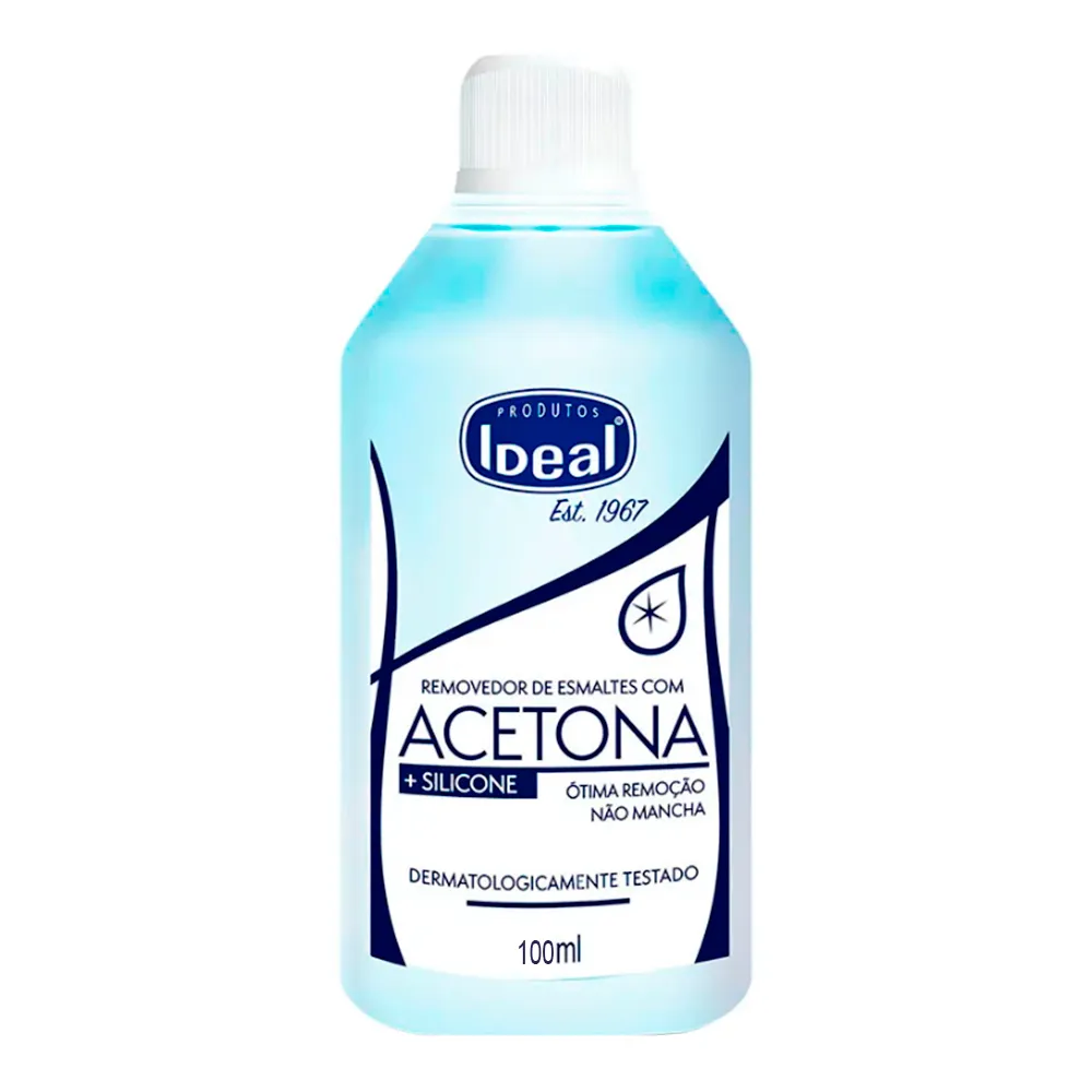 Removedor de Esmalte Ideal à Base de Acetona 100ml