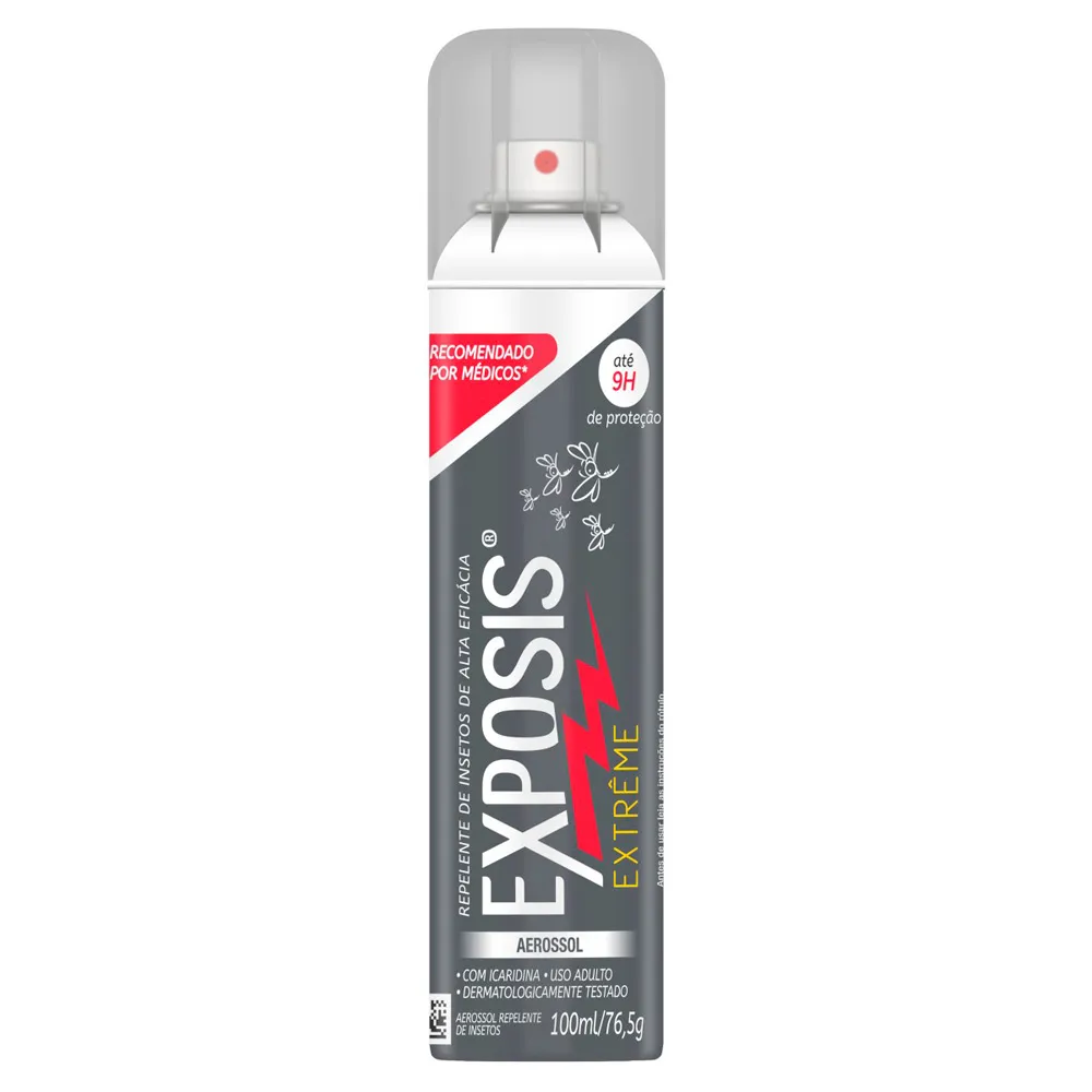 Repelente Exposis Extreme Aerosol com 100ml Frasco