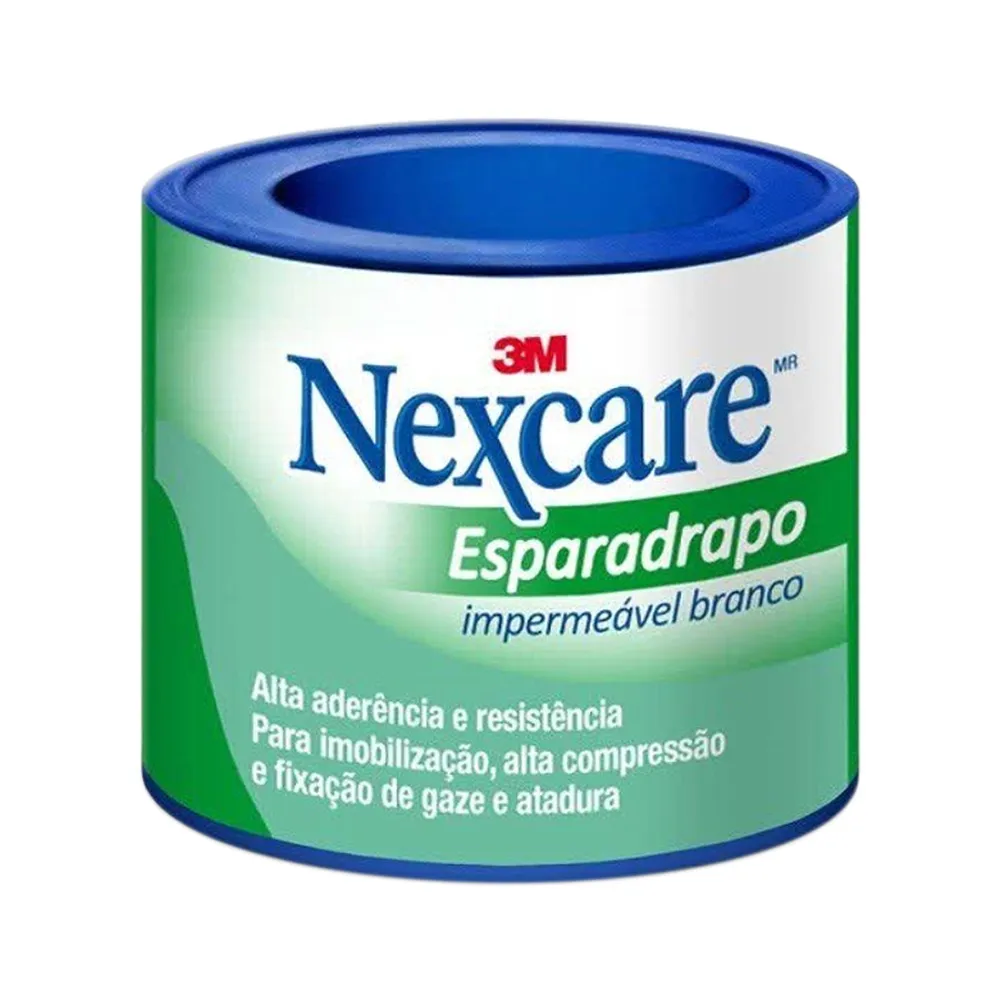 Esparadrapo Impermeável Nexcare Branco 25mm x 90cm com 1 Unidade