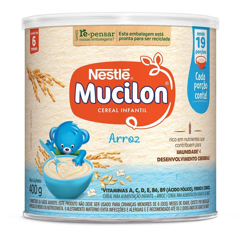 Mucilon Arroz Cereal Infantil Lata 400g