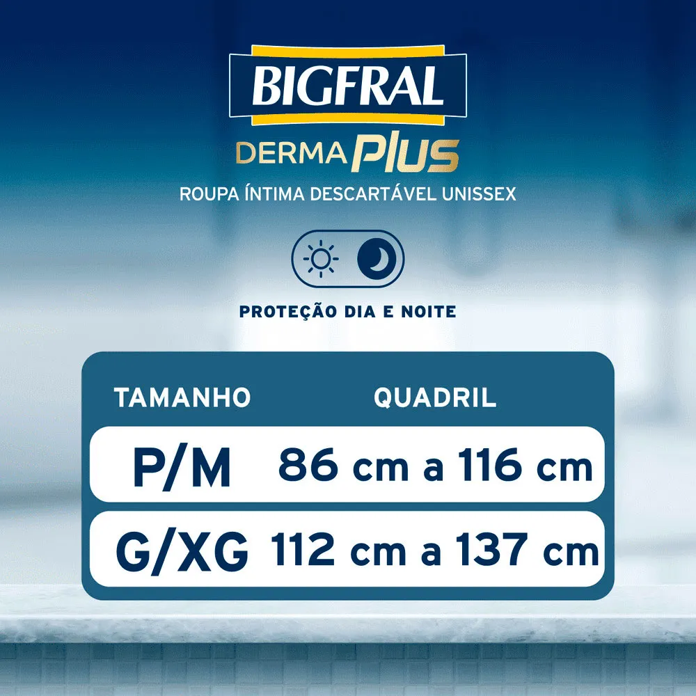 Roupa Íntima Bigfral Derma Plus G/XG 16 Unidades