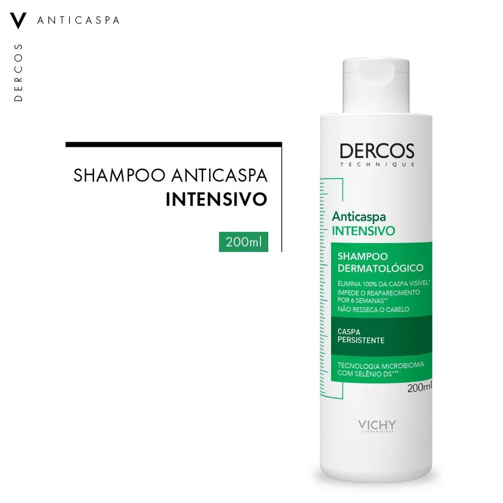 Dercos Vichy Shampoo Anticaspa Intensivo 200ml