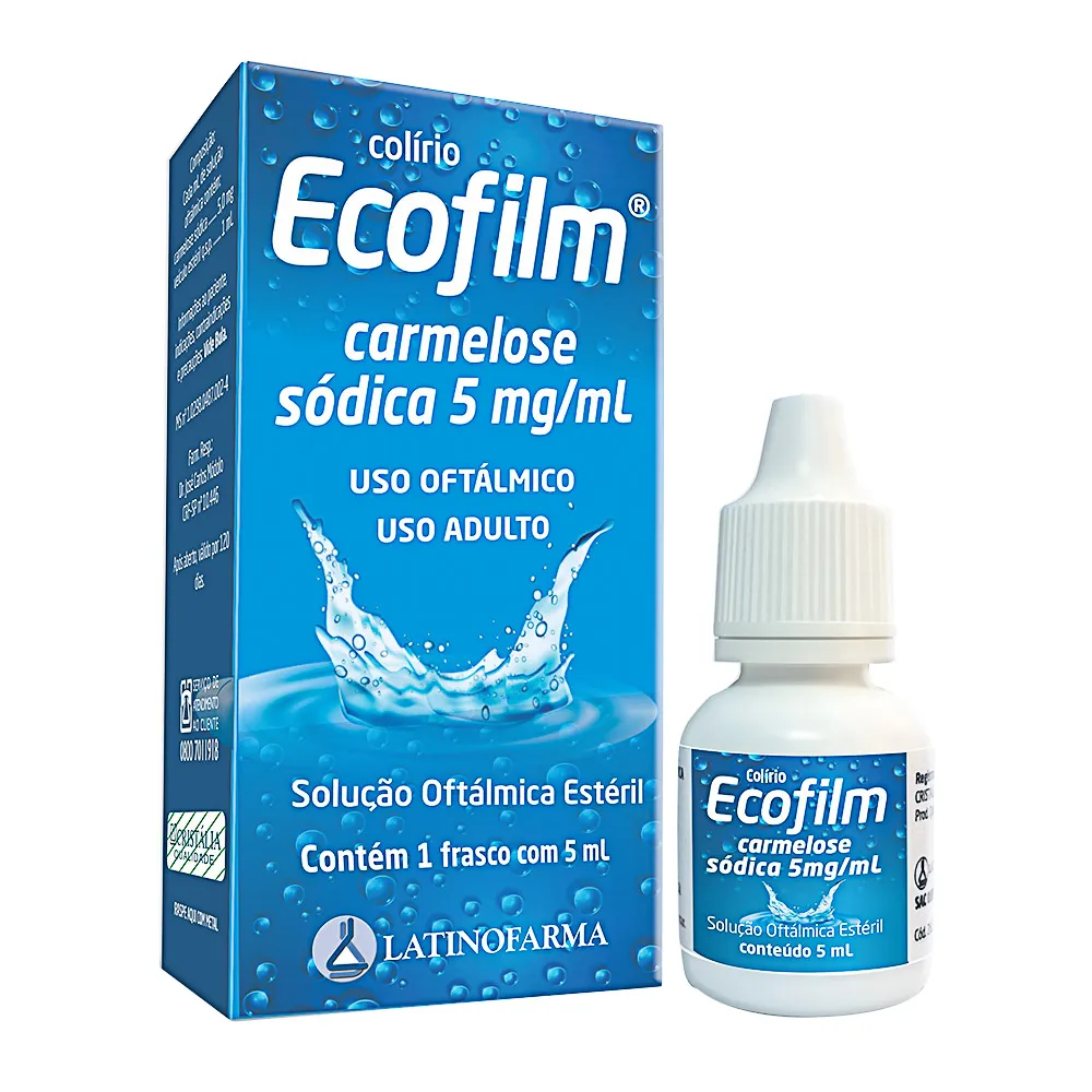 Ecofilm 5mg/ml Solução Oftálmica Estéril 5ml