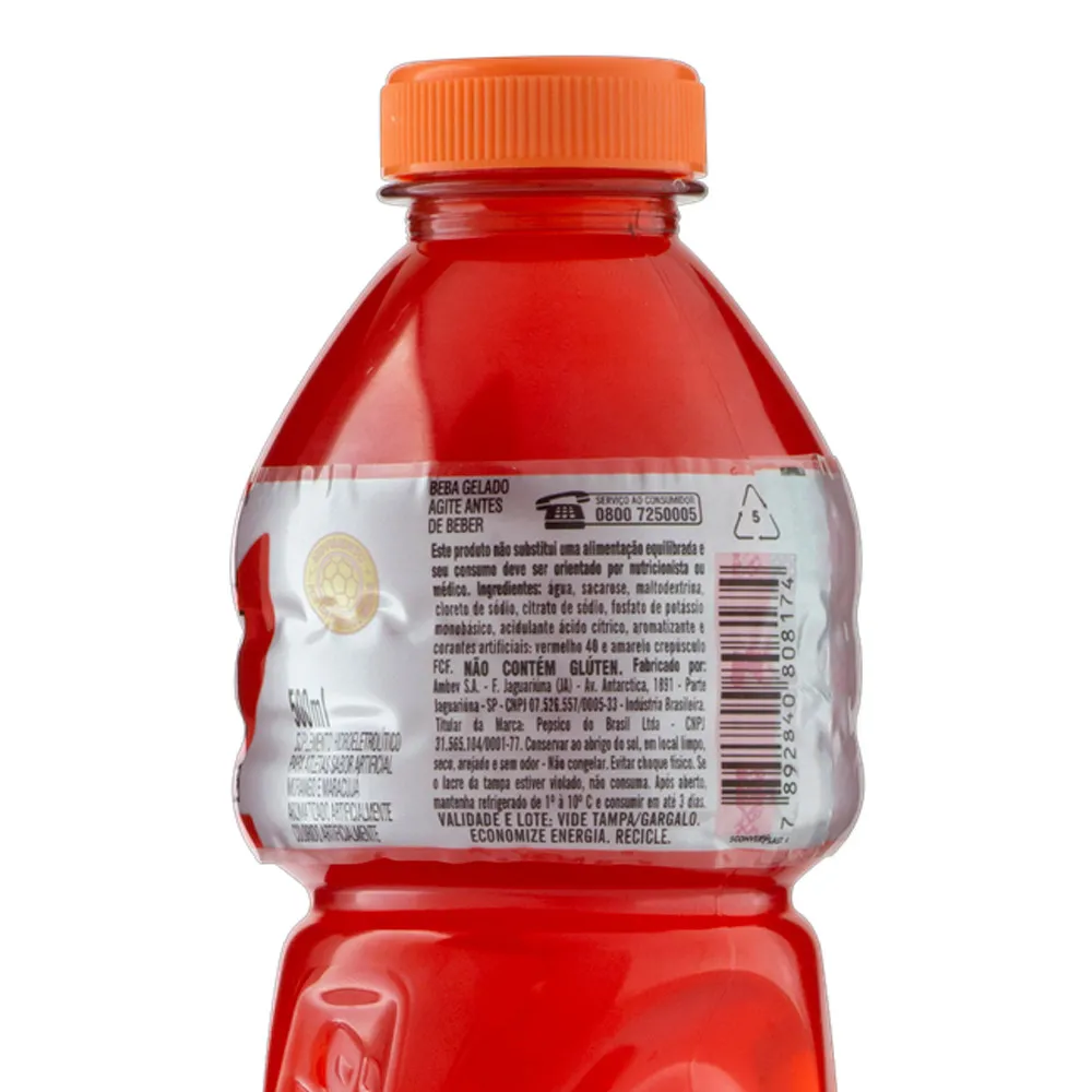 Gatorade Morango e Maracujá 500ml