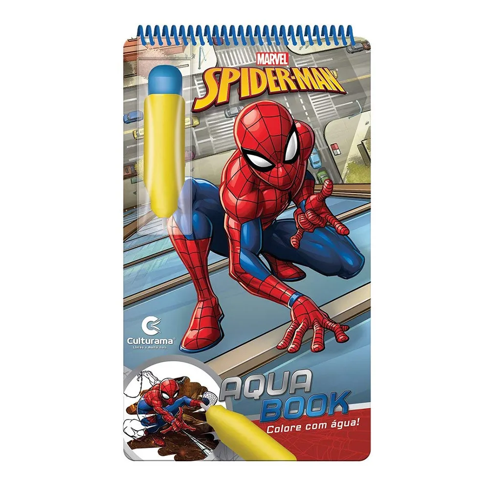 Livro Aqua Book Homem Aranha Espiral Culturama