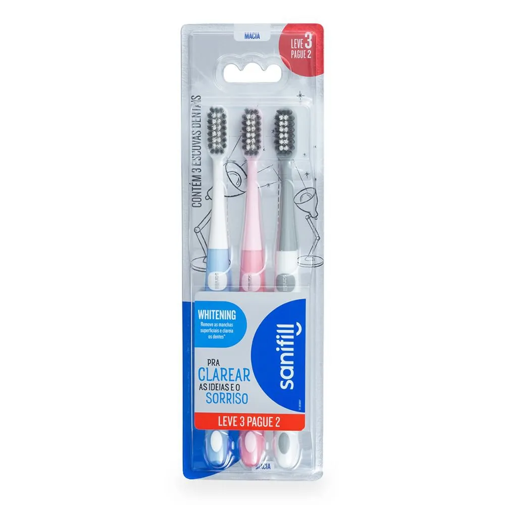 Escova de Dente Sanifill Whitening Leve 3 Pague 2