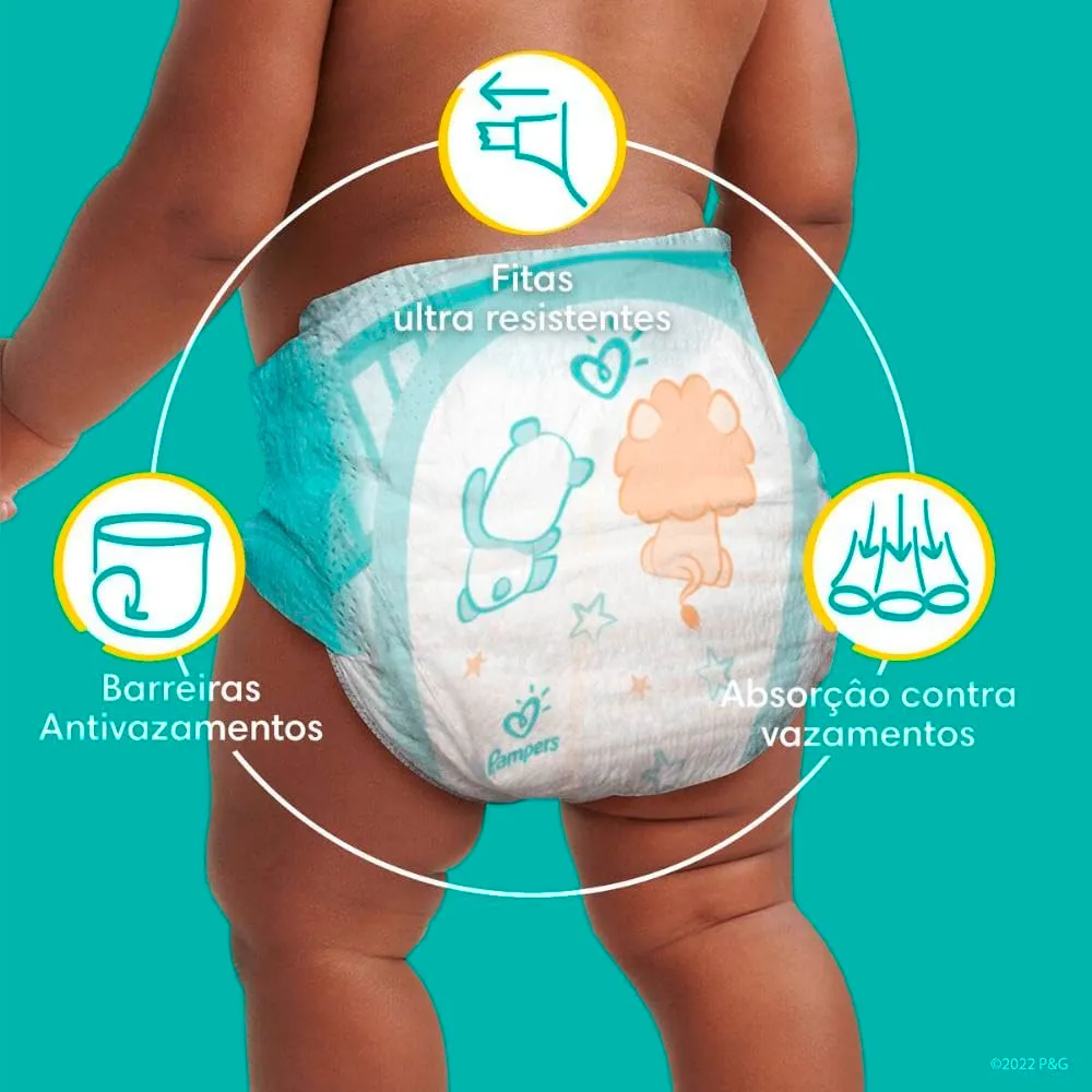 Fralda Pampers Supersec Tamanho XG Pacote Hiper 40 Unidades Descartáveis