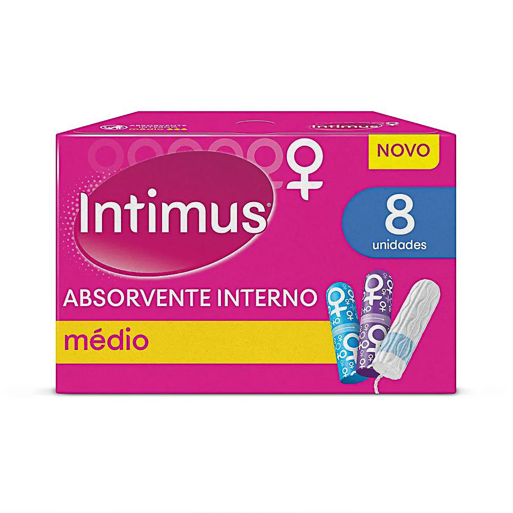 Absorvente Interno Intimus Médio 8 Unidades