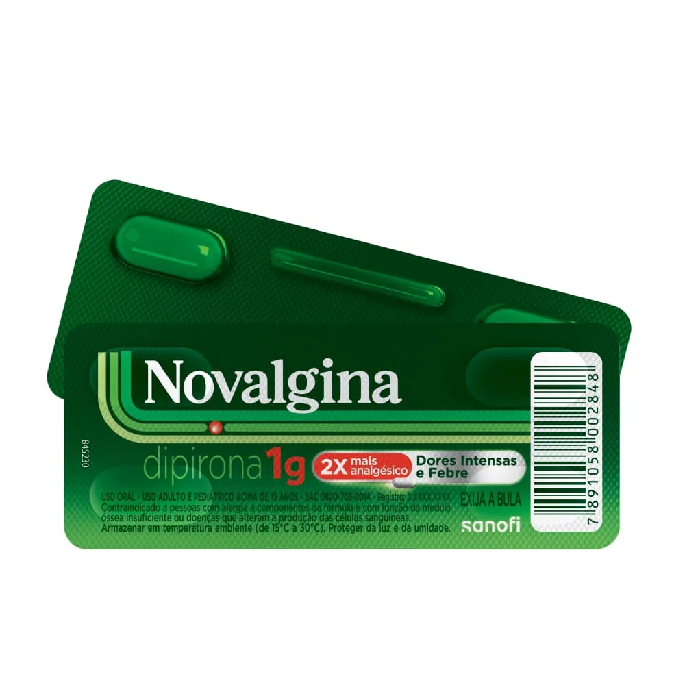 Novalgina 1g com 4 Comprimidos