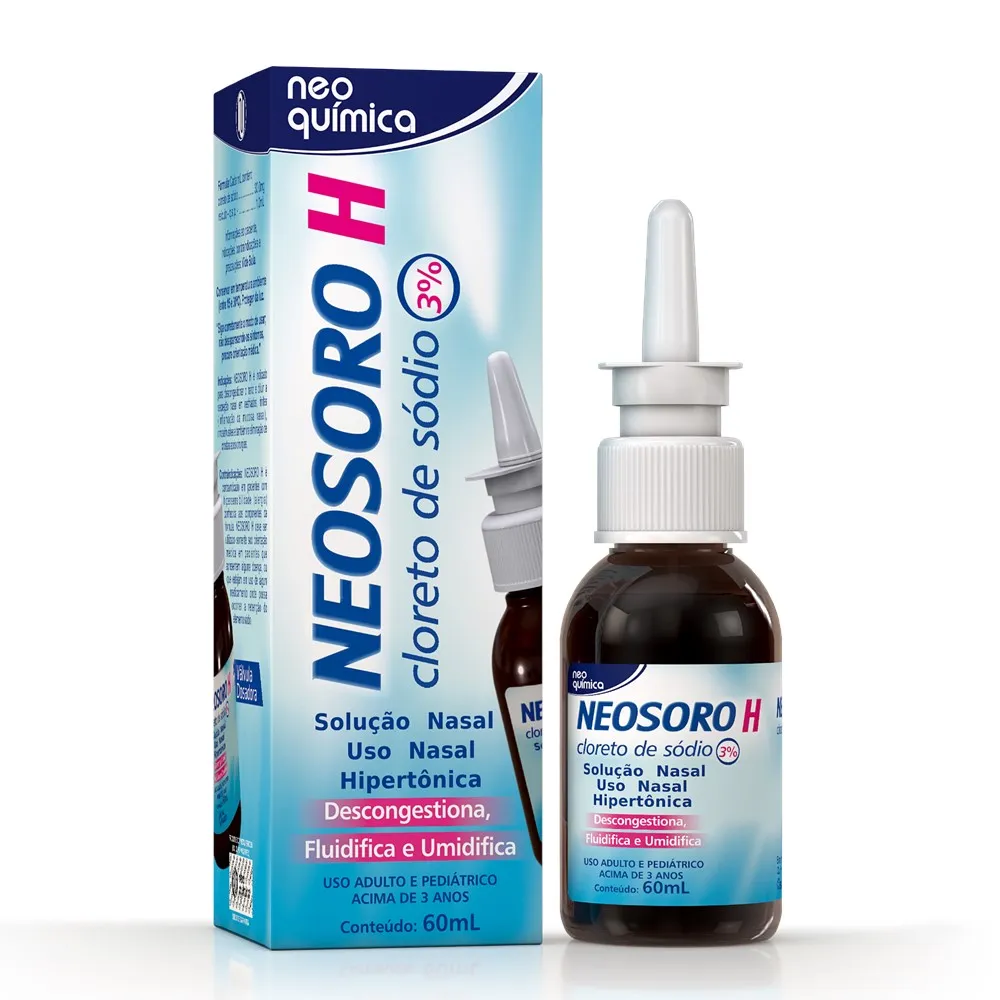Neosoro H Solução Nasal 3% 60ml