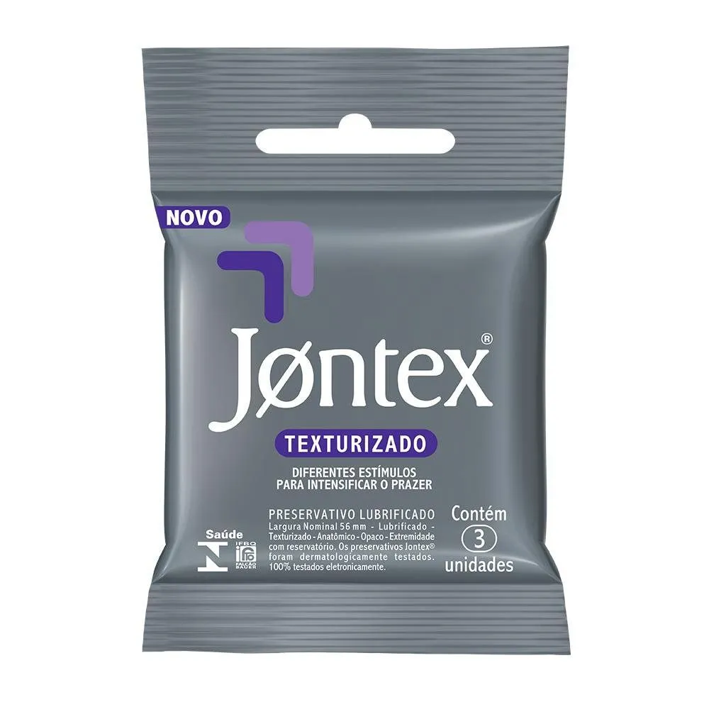 Preservativo Jontex Texturizado 3 Unidade_1