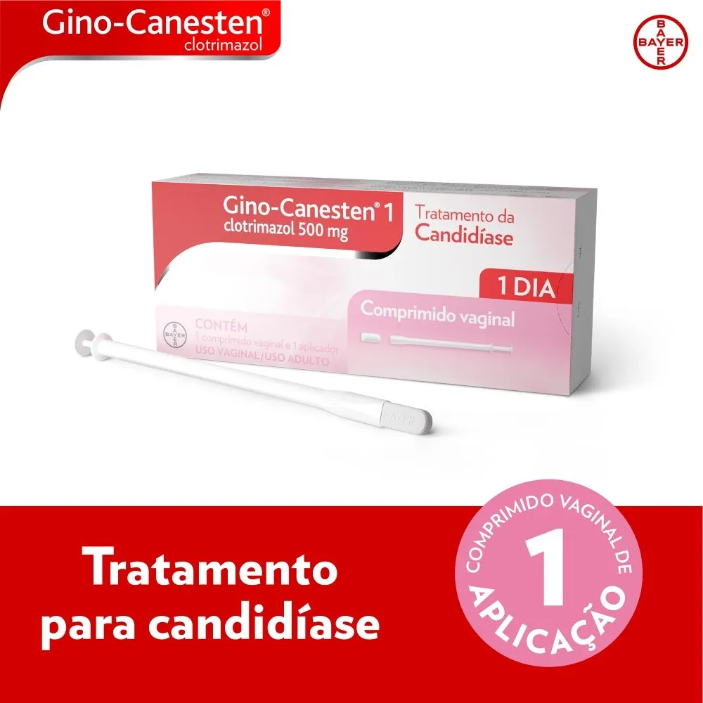 Gino-Canesten 1 Comprimido Vaginal com 1 Unidade + Aplicador