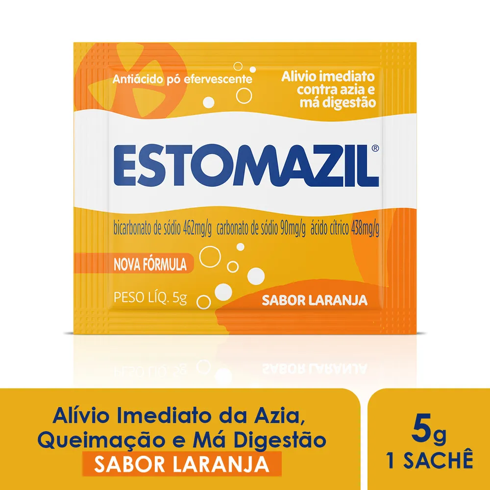 Estomazil Pó Efervescente Sabor Laranja Sachê 5g Hero